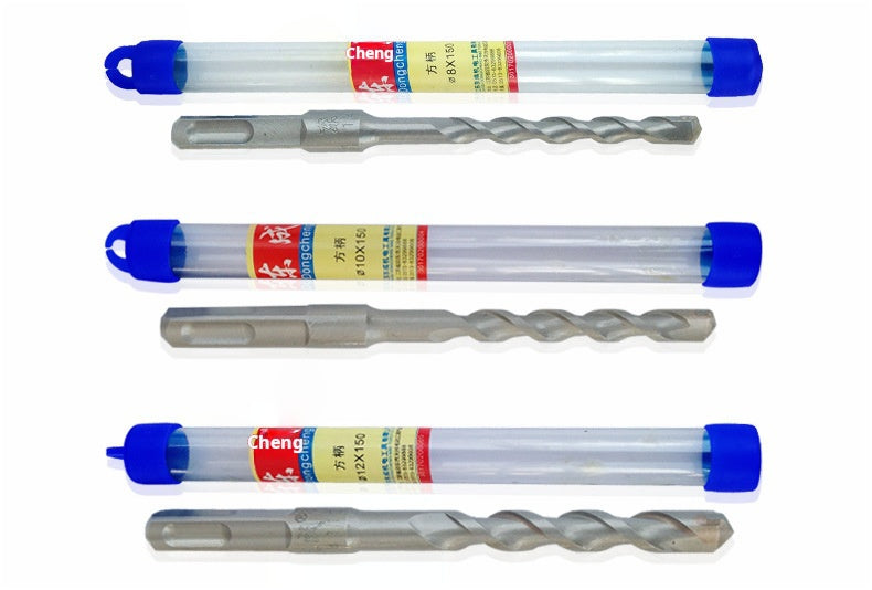 Dongcheng SDS-Plus Shank Hammer Drill Bits 6-25mm for Masonry and Concrete - Cross-Border Compatible(Straight shank)