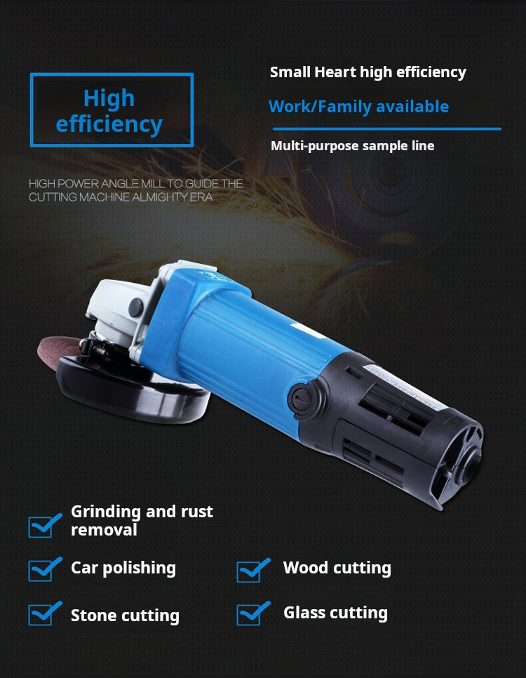 Dongcheng Compact Angle Grinder S1M-FF04-100BS, 100mm, Electric Power Tool for Construction and Utilities