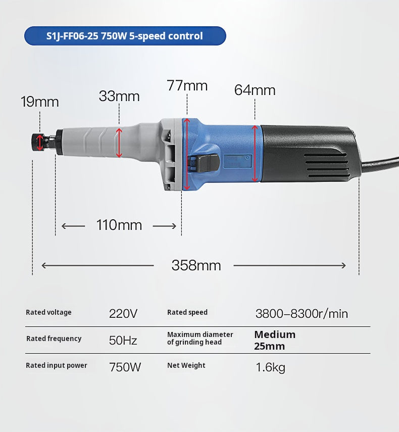 Dongcheng S1J Series Electric Grinders - Multi-functional Mini Grinders for Polishing and Grinding