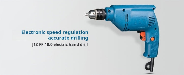 Dongcheng Electric Drill J1Z-FF-10A, 300W Pistol Grip Drill with Variable Speed, 10mm Chuck